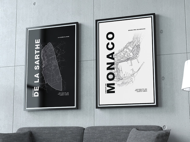plakaty Tory wyścigowe - Zestaw 2 plakatów