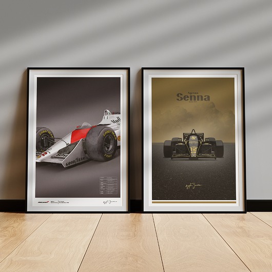 plakaty Zestaw 2 plakatów -  Ayrton Senna