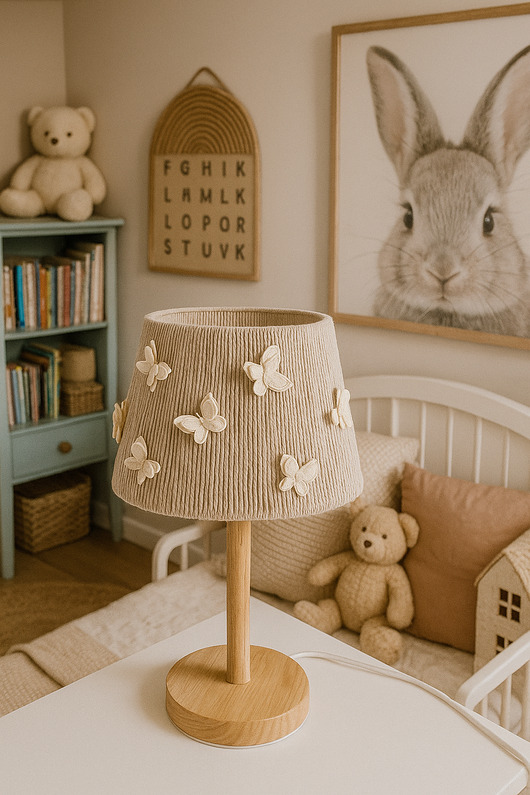 lampy do pokoju dziecka Lampka nocna w motylki