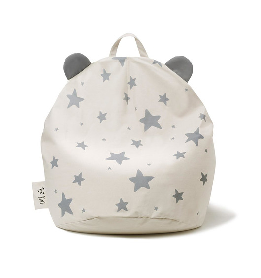 pufa dla dziecka Puf BINI WITH STARS  GREY