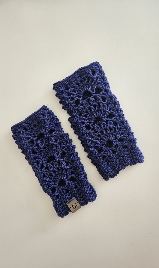 rękawiczki damskie Mitenki retro z wełny