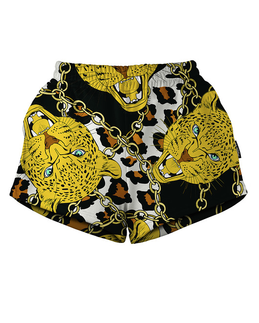 szorty damskie Shorty Spodenki Damskie DR.CROW Leopard Spots