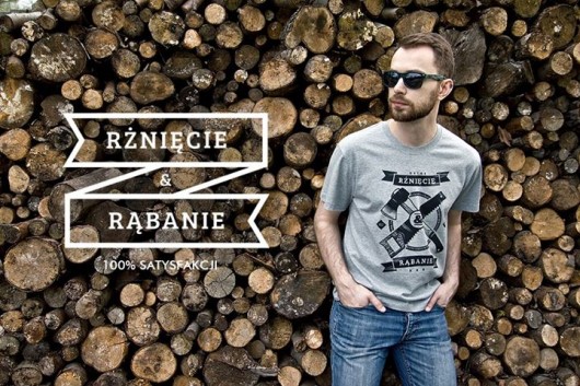 t-shirty męskie T-shirt RŻNIĘCIE & RĄBANIE (szary)