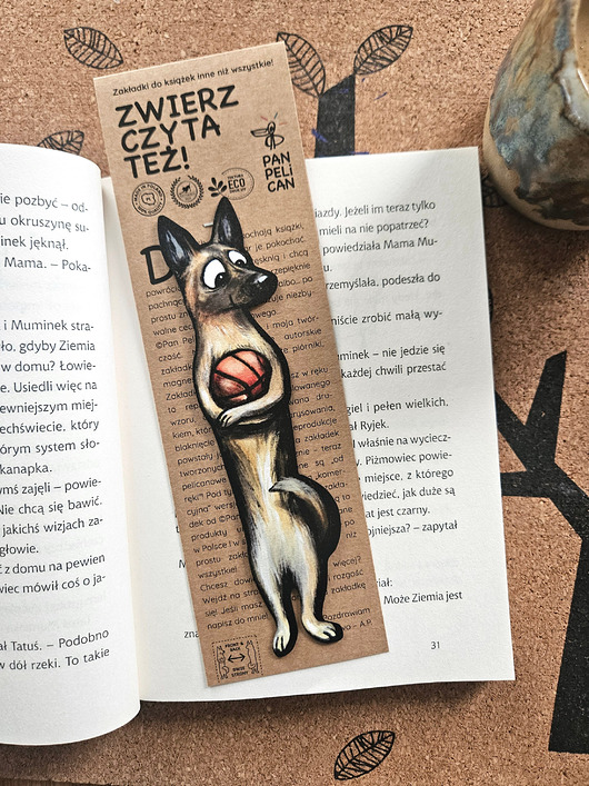 zakładki do książek Zakładka do ksiązki owczarek belgijski Kira*