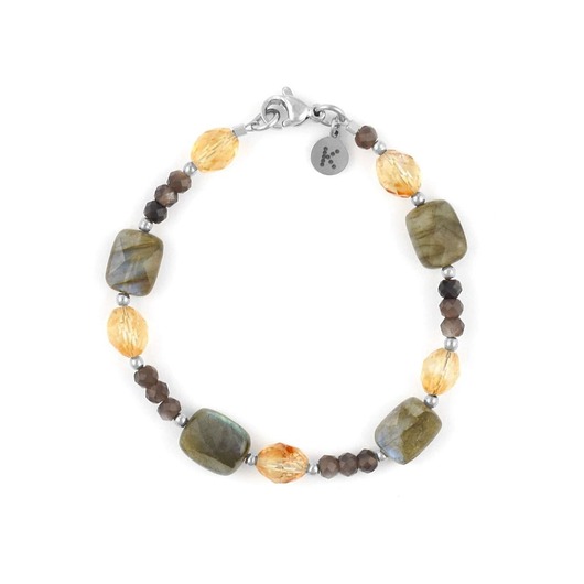 bransoletki z kamieni naturalnych Bransoletka mocy i bogactwa - wersja srebrna