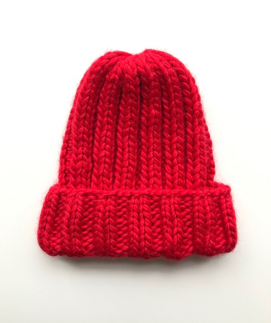 czapki damskie Gruba wełniana czapka beanie 100% wełna handmade