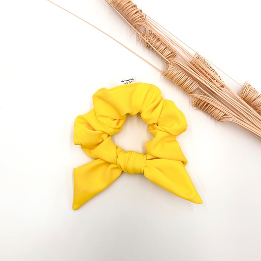 gumki do włosów Scrunchie/frotka bow Yellow
