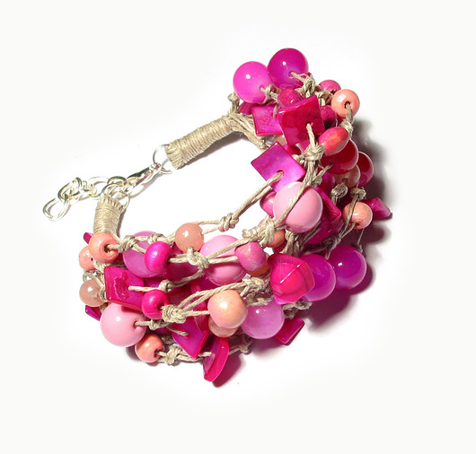 bransoletki - inne Pink -  bransoleta