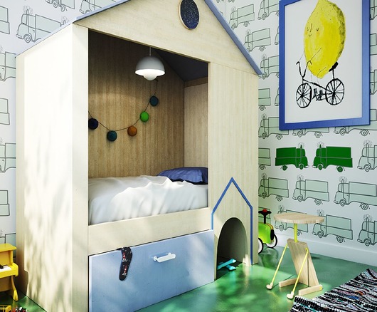 Tapeta dziecięca  Cars Ilomas Green Humpty Dumpty Room Decoration