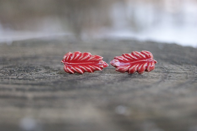 kolczyki ceramiczne Kolczyki ceramiczne Elf z Karmazynowej Polany