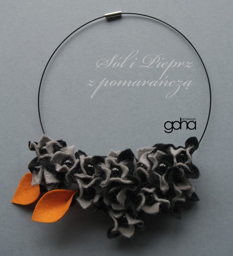 Sól i Pieprz z pomarańczą-zamówienie FlowerFelt Design