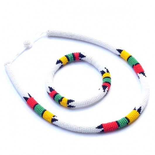 White African Zulu Jewellery Set MERAKI
