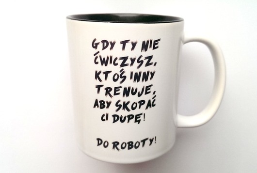 Kubek DO ROBOTY z CZARNYM WNĘTRZEM FarrowDesign
