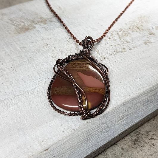 wisiory Naszyjnik jaspis m179