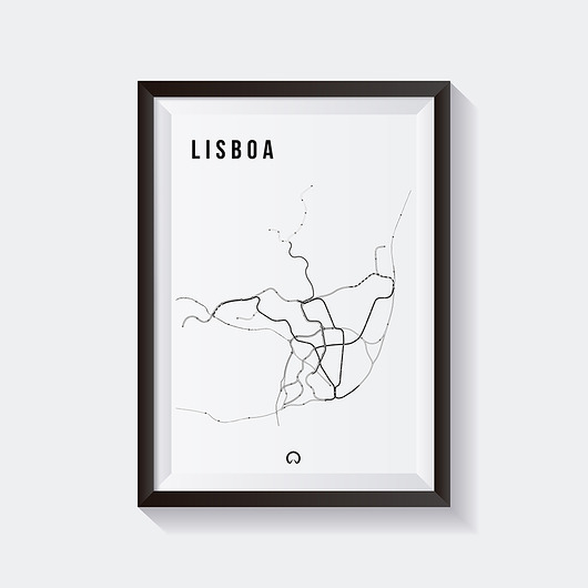 Plakat LIZBONA metro  Moje Metro
