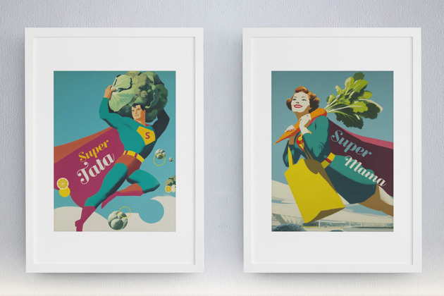 plakaty Plakat  supermama i super tata - 2 plakaty
