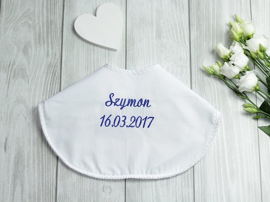 Szatka do chrztu z imieniem Blue nonino