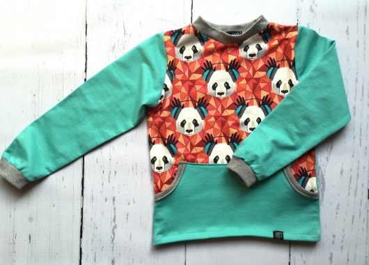 Bluza w pandy KG Handmade