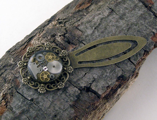 Zakładka do książki - steampunk 16 Zegarynki