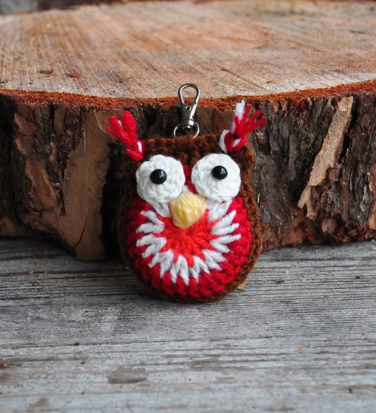 breloki Szydełkowa sówka, brelok