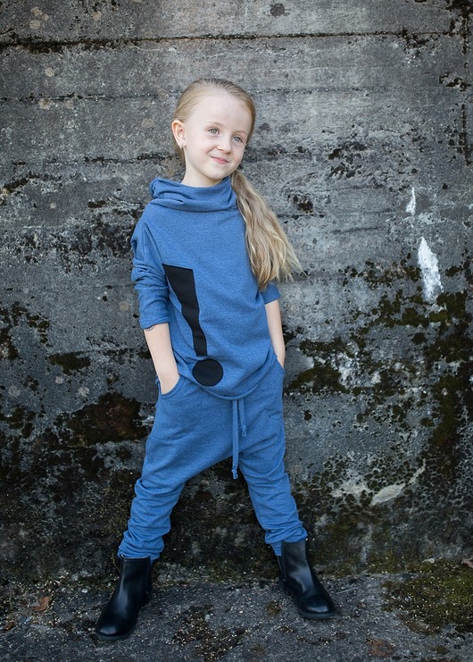 Bluzka z golfem Manu Indygo martababy