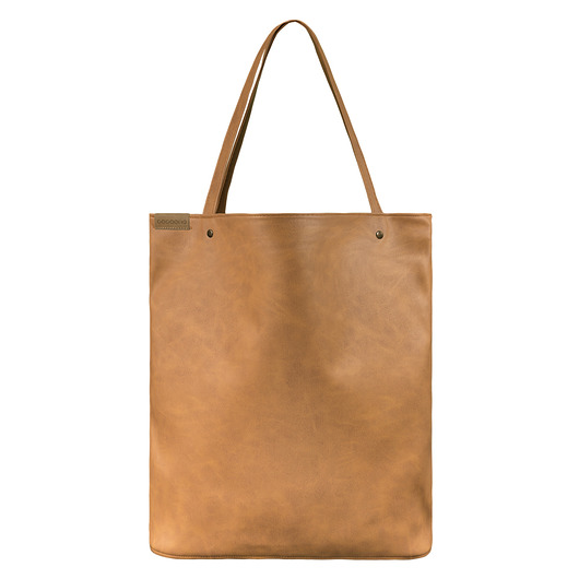 Shopper XL torba ruda / rdzawa na zamek hairoo