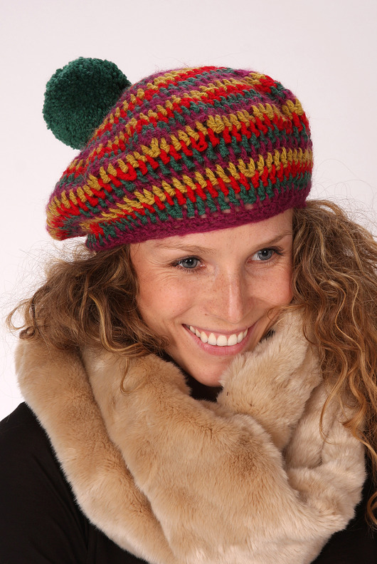 czapki damskie Unikatowy beret