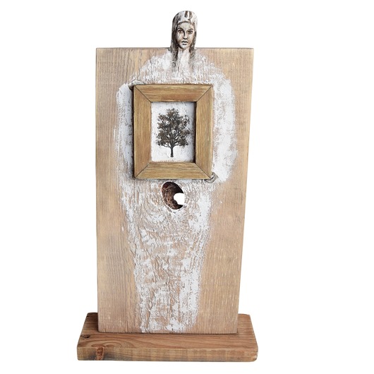 dodatki - różne Dekoracja z drewna abstrakcyjna postać figurka /1/