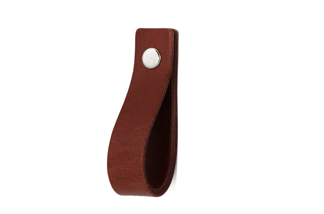 gałki do mebli Skórzany uchwyt meblowy COLORISO BORDEAUX