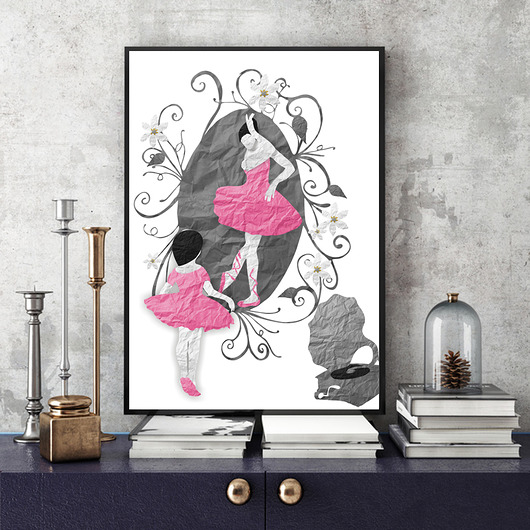 Mała Baletnica... art print a4 Parallel World