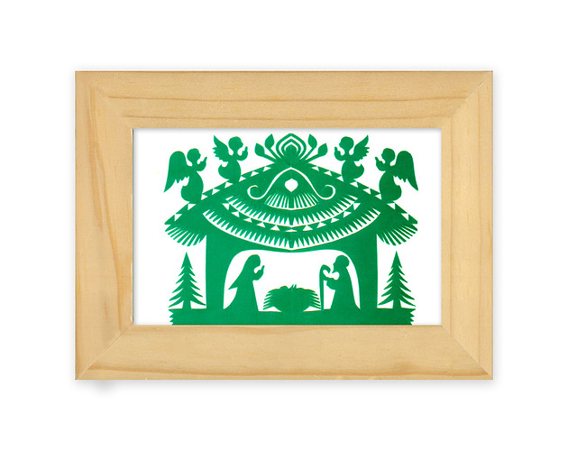 inne Boże Narodzenie (handmade Art Papercut)_Kurpie Region
