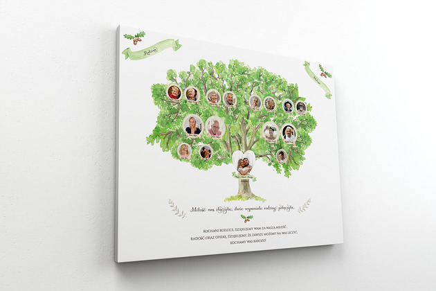 Ślub - inne Drzewo genealogiczne podziękowania dla rodziców