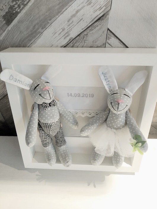 Prezent Dodatek na ślub Króliki LalaShop