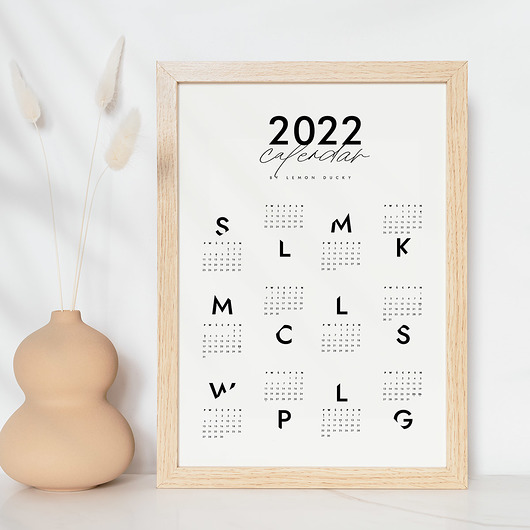 kalendarze i plannery Plakat - Kalendarz 2022 modern