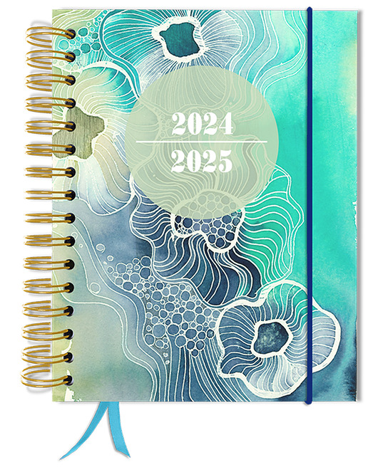 kalendarze i plannery Kalendarz terminarz 2024-2025 dzienny roczny A5+
