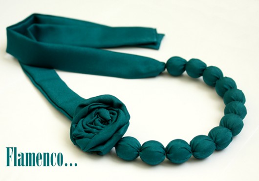 Flamenco - ciemno turkusowe korale Makaliboo