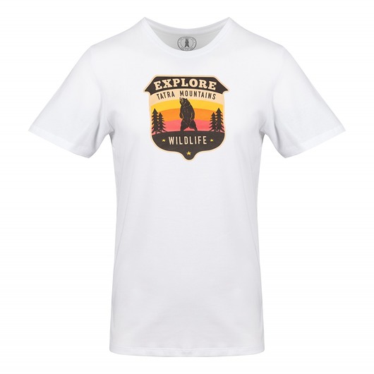 T-Shirt Awesome Tatras Tee Man White Tatra Journey