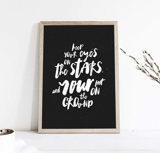 PLAKAT liKeep your eyes on the stars, and...A3 wejustlikeprints