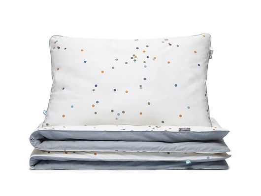 Pościel confetti szary 200x200 MUMLA