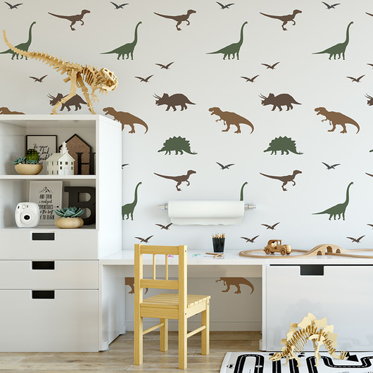 tapety i naklejki ścienne Szablon malarski wielokrotny /DINOZAURY