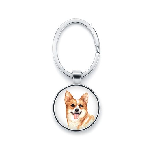 breloki Brelok z grafiką WESLH CORGI rasowy pies