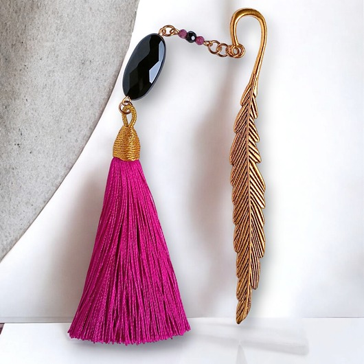 zakładki do książek Zakładka ONYKS & RUBIN : fuksja : zakładka PREMIUM