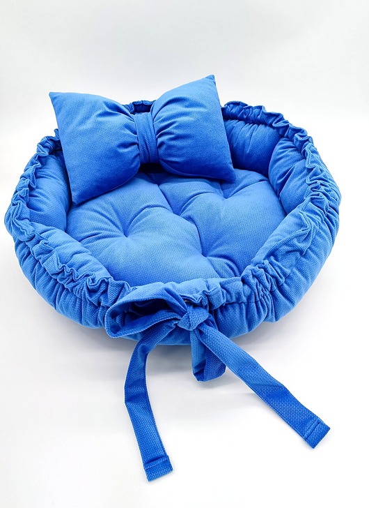 legowiska dla psów i kotów Legowisko VELZU 2w1 Blue