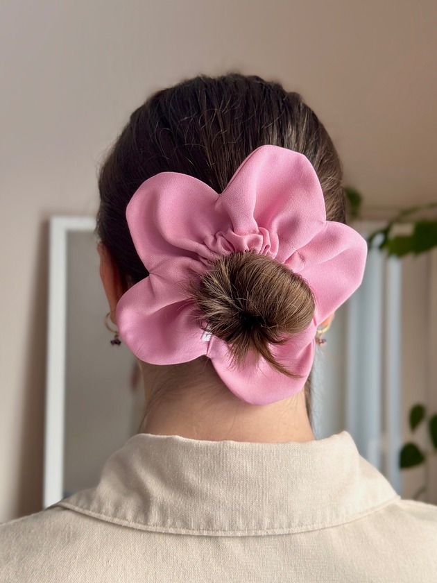 gumki do włosów Flower Scrunchie Landrynka