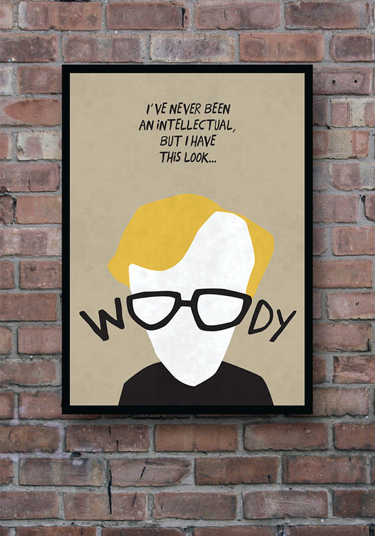 Woody Allen - plakat A2 minimalmill