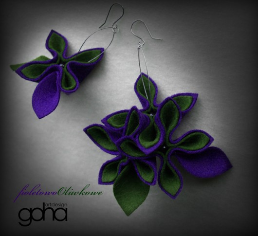 carmine -Biżuteria Autorska FlowerFelt Design