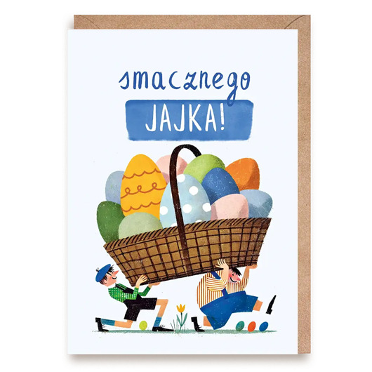 kartki wielkanocne Kartka Wielkanocna Smacznego Jajka A6 z Kopertą