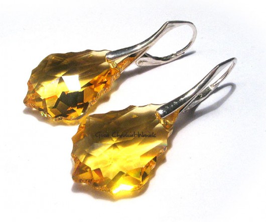 Żółty kryształ Swarovski Gosia Chruściel-Waniek