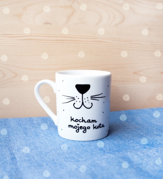 Kocham mojego kota - kubek porcelanowy miamilu