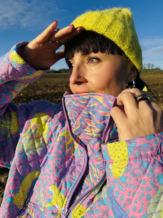 kurtki damskie Pikowana kurtka Retro